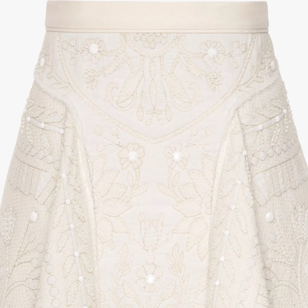 Zara embroidered cape skirt, limited edition